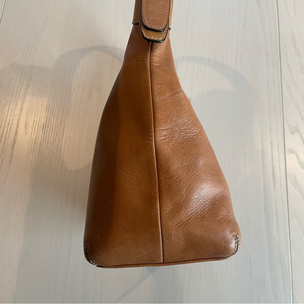 Coach Vintage Leather Legacy Bag British Tan 9566 Convertible Shoulder Y2K Rare - Picture 5 of 11